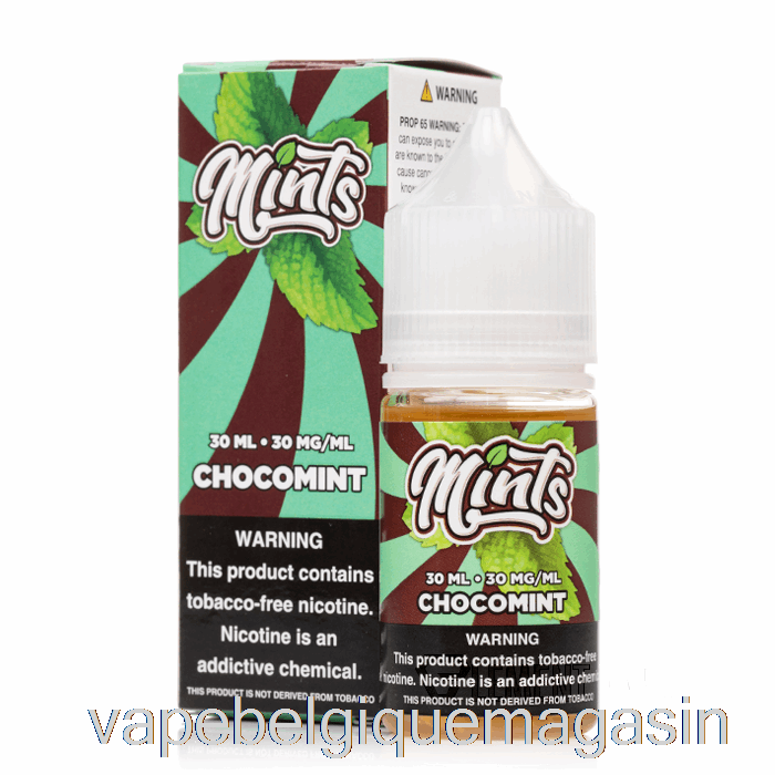 Vape Belgique Sels De Chocolat - Menthes Vape Co - 30ml 30mg